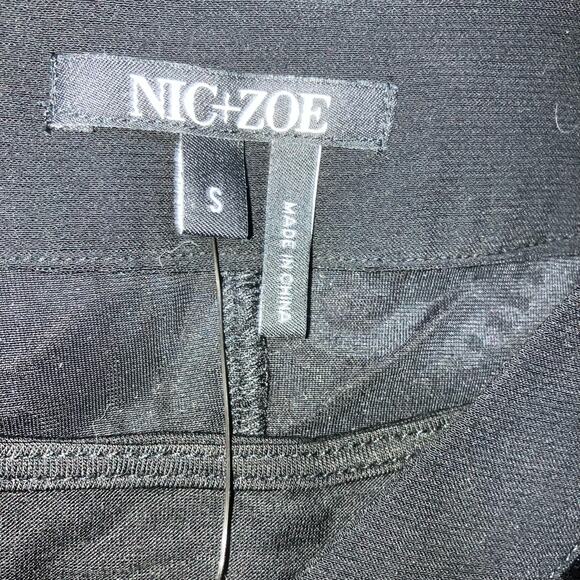 NWT Nic+Zoe Brocade Velvet Black Splitneck Tunic with Tank-size Small - Picture 14 of 14